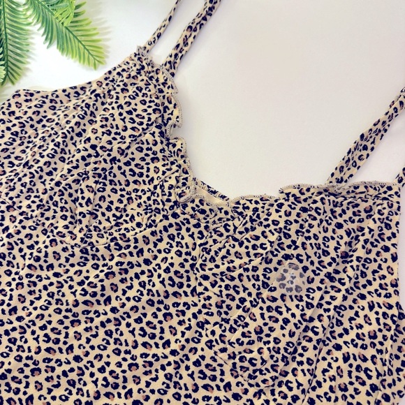 L.A. Hearts Leopard Cheetah Animal Print Crop Top XS - Picture 3 of 9